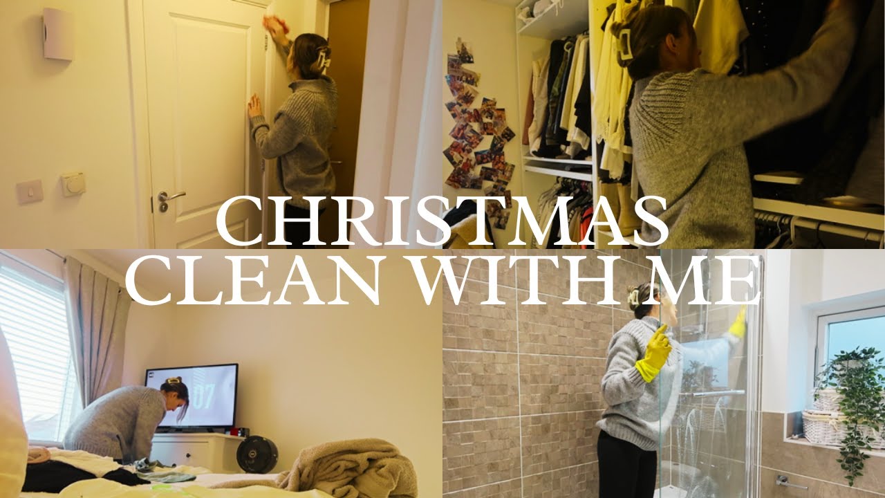 CHRISTMAS CLEAN WITH ME – One hour speed clean, extreme cleaning motivation. Timer cleaning