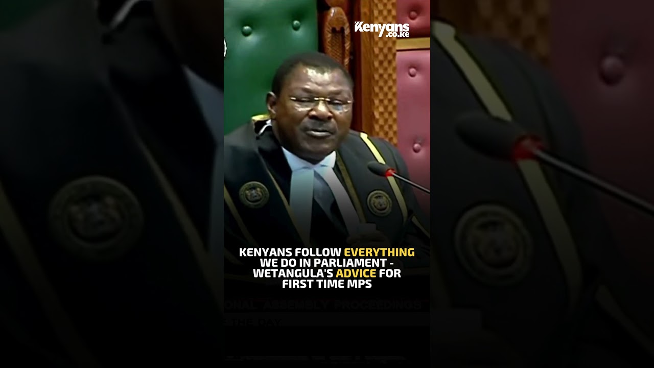 Kenyans follow everything we do in Parliament - Wetangula's advice for first time MPs