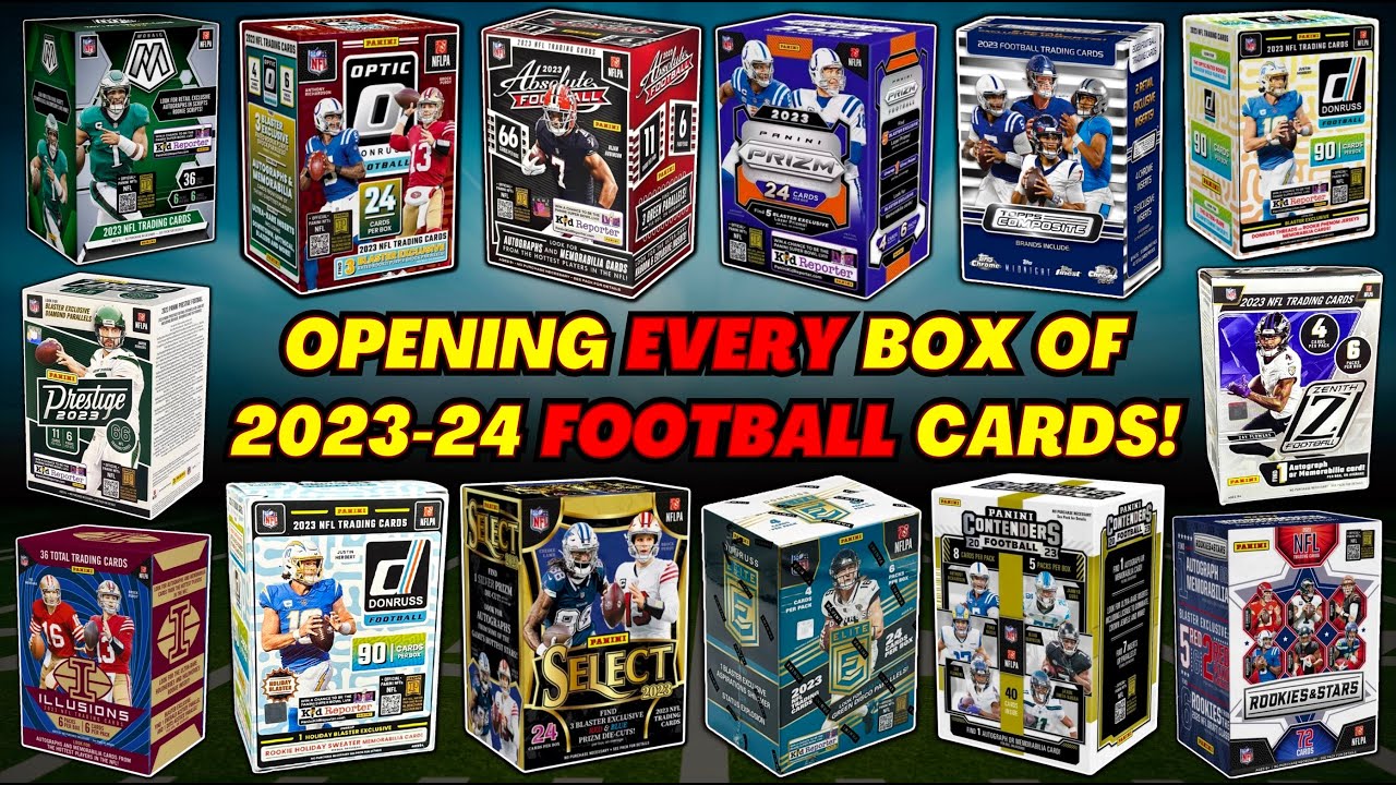 *MIND BLOWING PULLS!!🔥🤯 OPENING EVERY BOX OF FOOTBALL CARDS FROM THE 2023 DRAFT CLASS!🏈