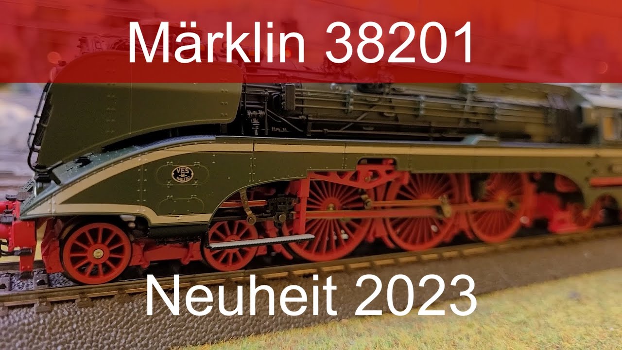 Märklin 38201 Neuheit 2023 Schnellste Dampflok der Welt BR 18 201 DR Unbox und Test  H0 auf C Gleis