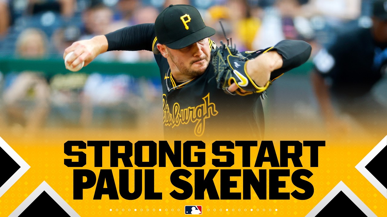 Paul Skenes strikes out seven in strong outing vs. Dodgers! 🏴&zwj;☠️ | MLB Highlights