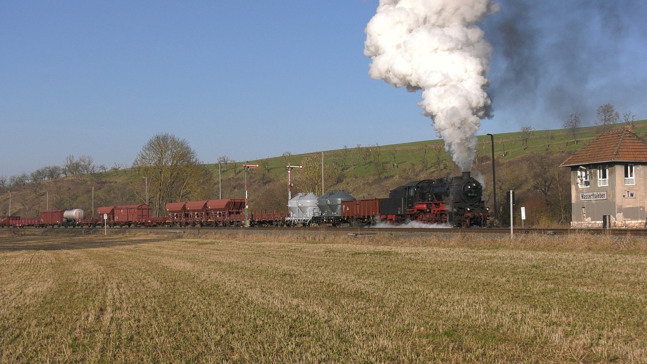 Sonne und Sonderzug: 58 1111-2 Fotogüterzug Sondershausen- Erfurt 06.03.2026