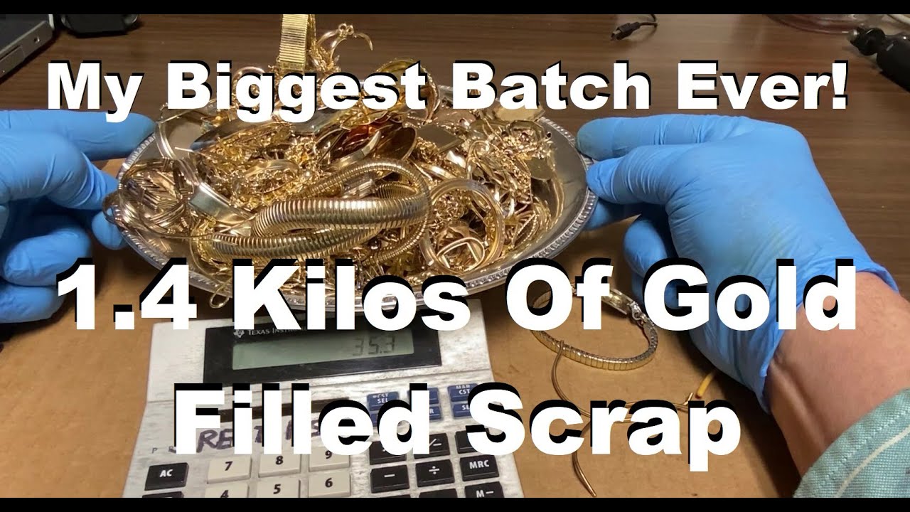 Pure Gold From Gold Filled Scrap Pt1