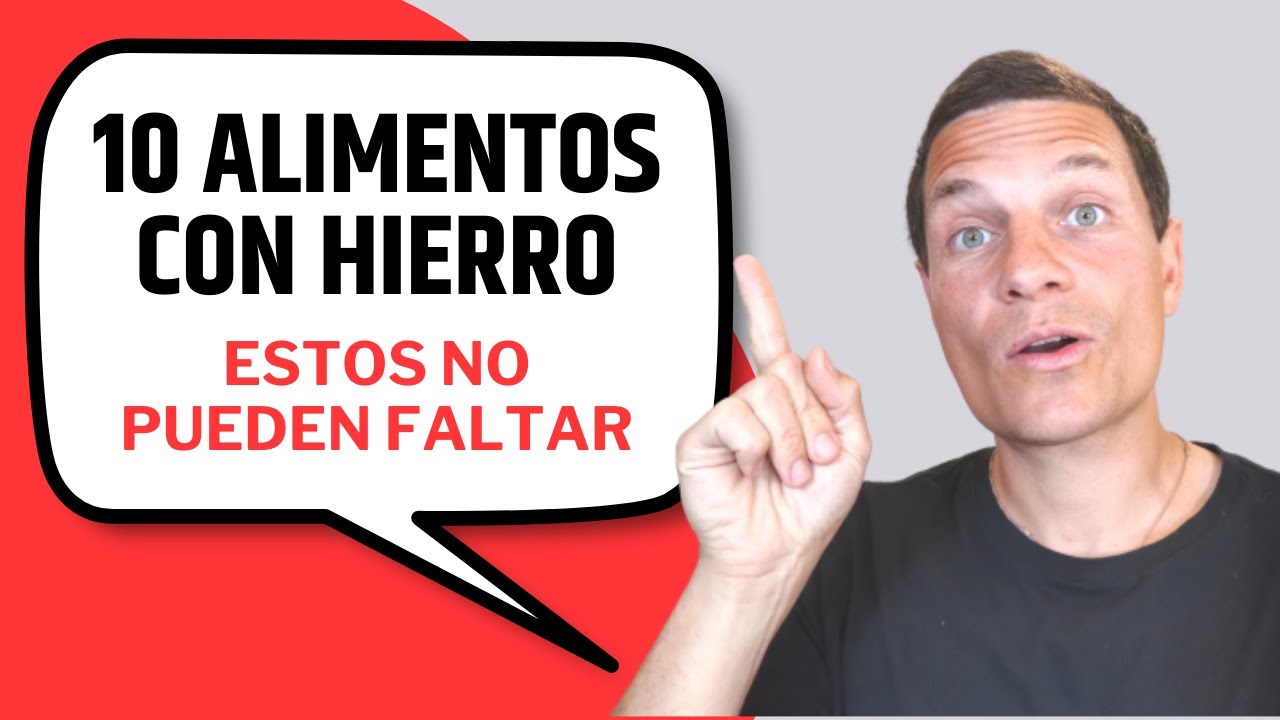 10 ALIMENTOS CON HIERRO 😳 Síntoma de Anemia (SUPERALIMENTOS)