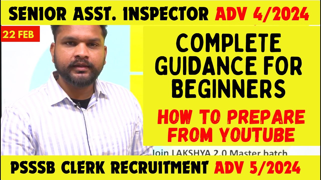 PSSSB Recruitment 2024 🔥 Adv 4 & 5 of 2024 | Syllabus Complete Guidance Beginners | Electric English