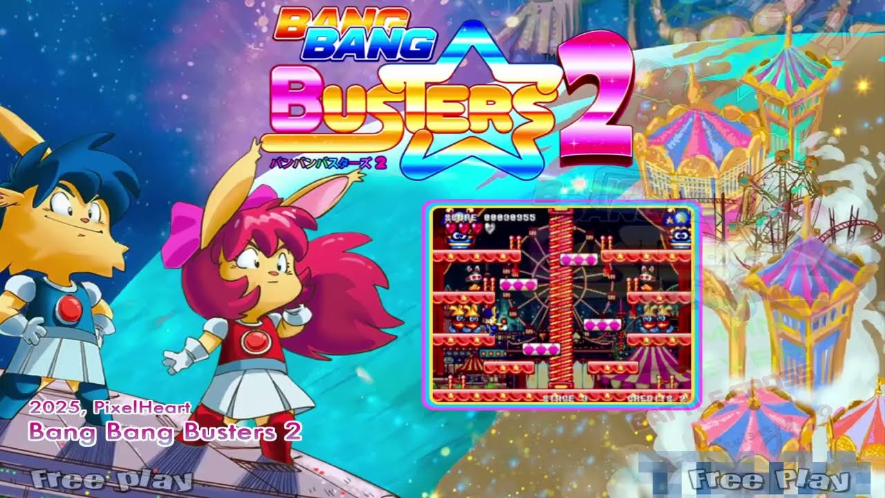 Hyperspin - Bang Bang Busters 2 by Pixel Heart (NeoGeo MVS Homebrew) + Bezel