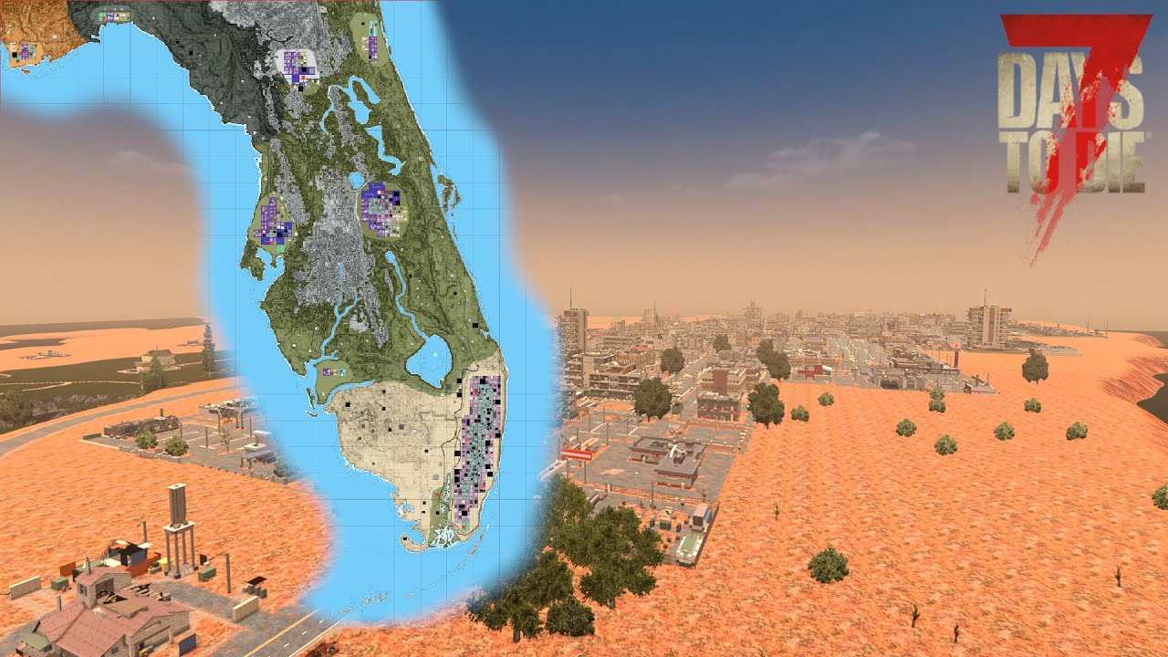 Maps: Florida Undead One/Two for 7 Days to Die (PC)