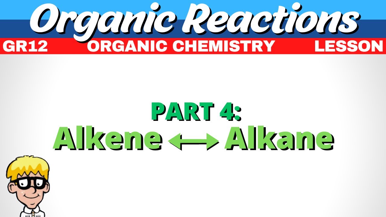 Reactions Organic Chemistry Grade 12 | Alkene - Alkane