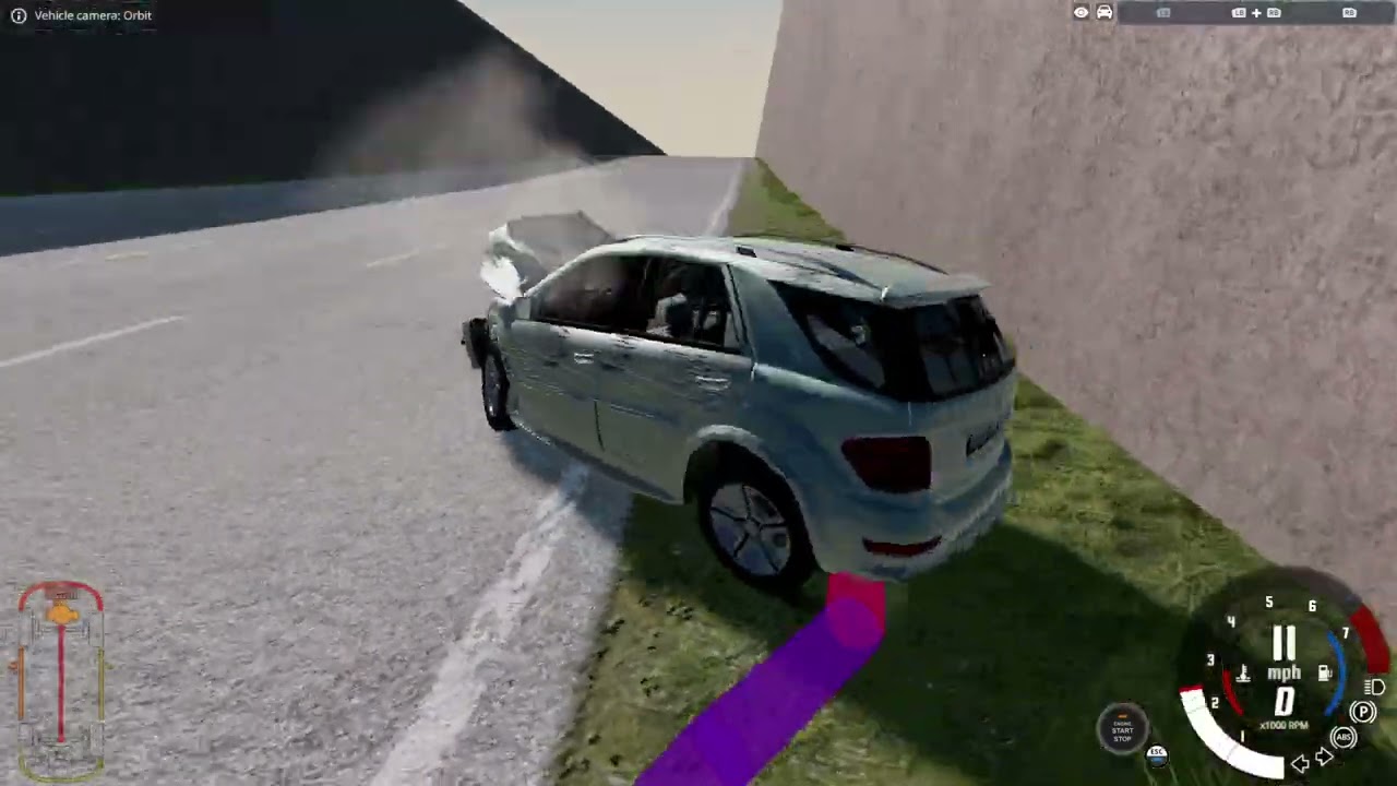 Downhill Mayhem over flooding cars
