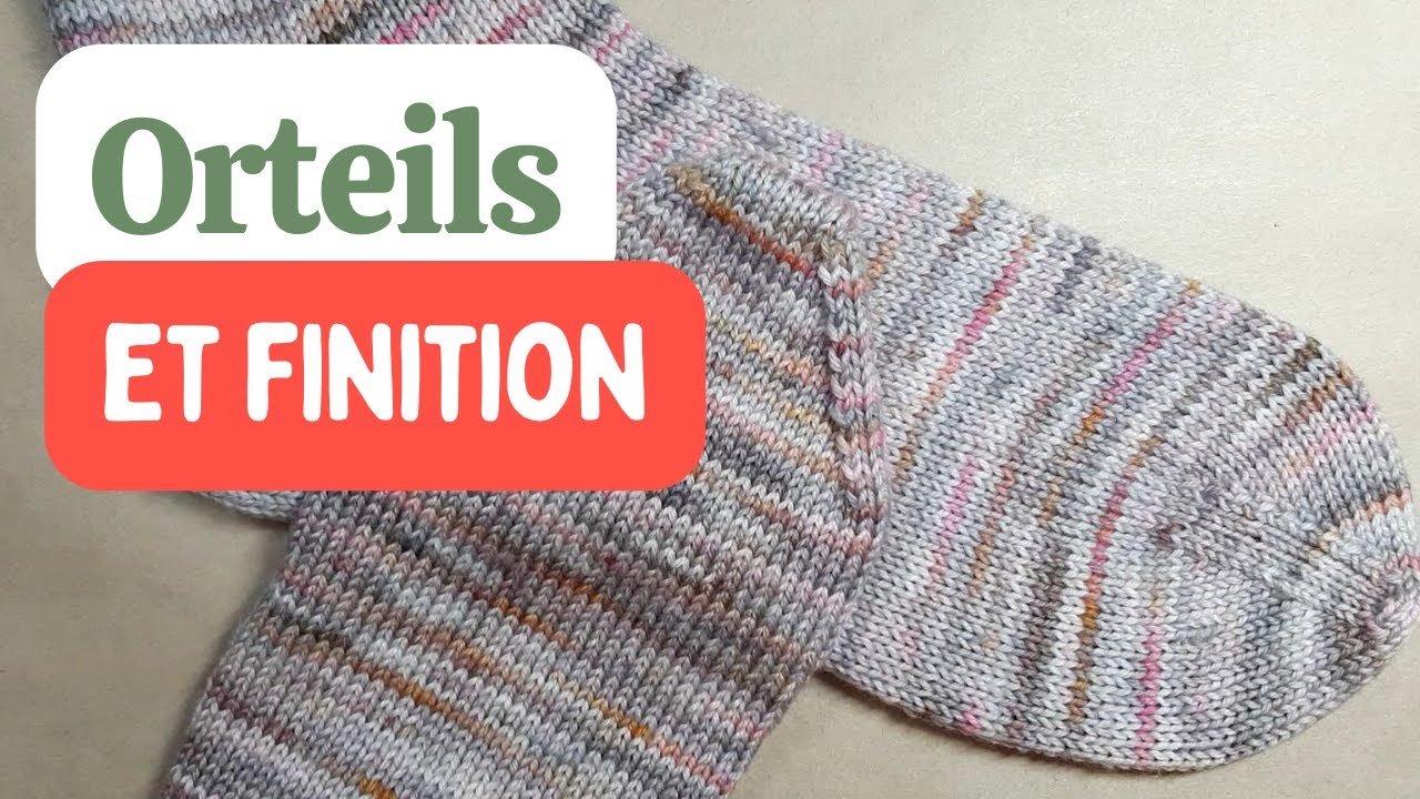 Tricot de bas mini circulaire : orteils en pointe, rabat des mailles (kitchener stitch) et finition