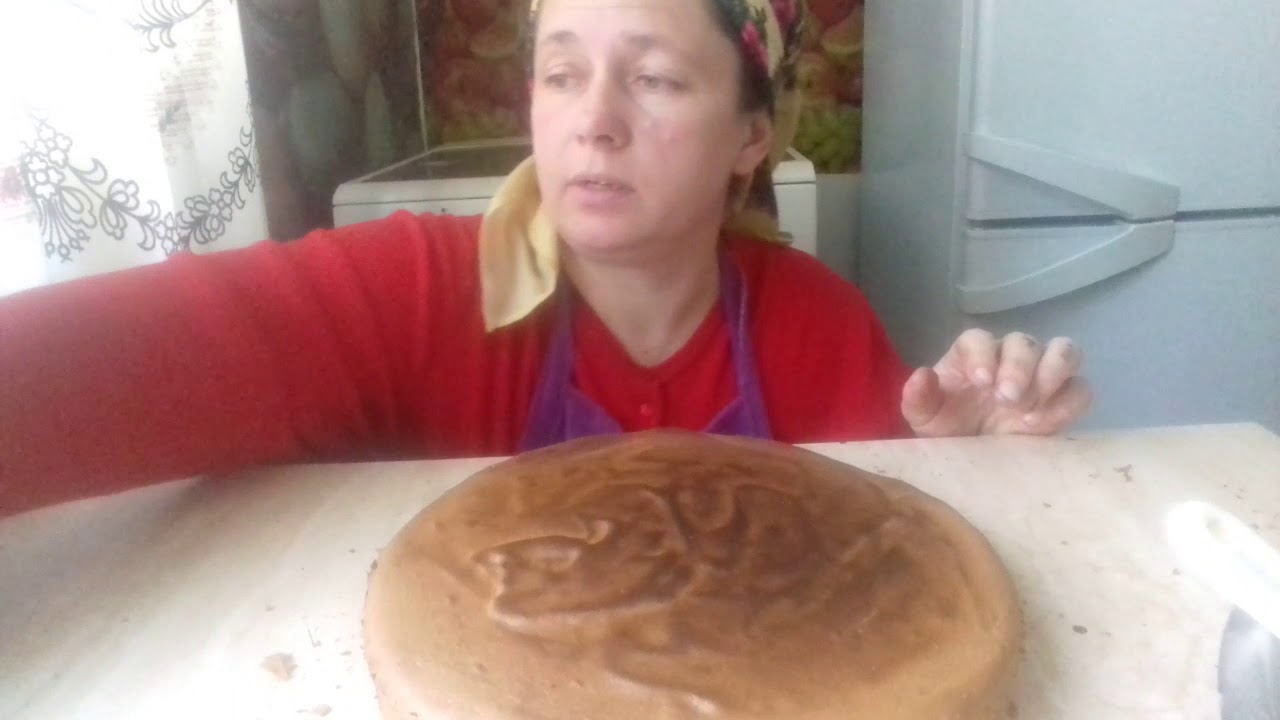 Необичний торт з безквіта і ґаляретки дивіць до кінця який виходить...