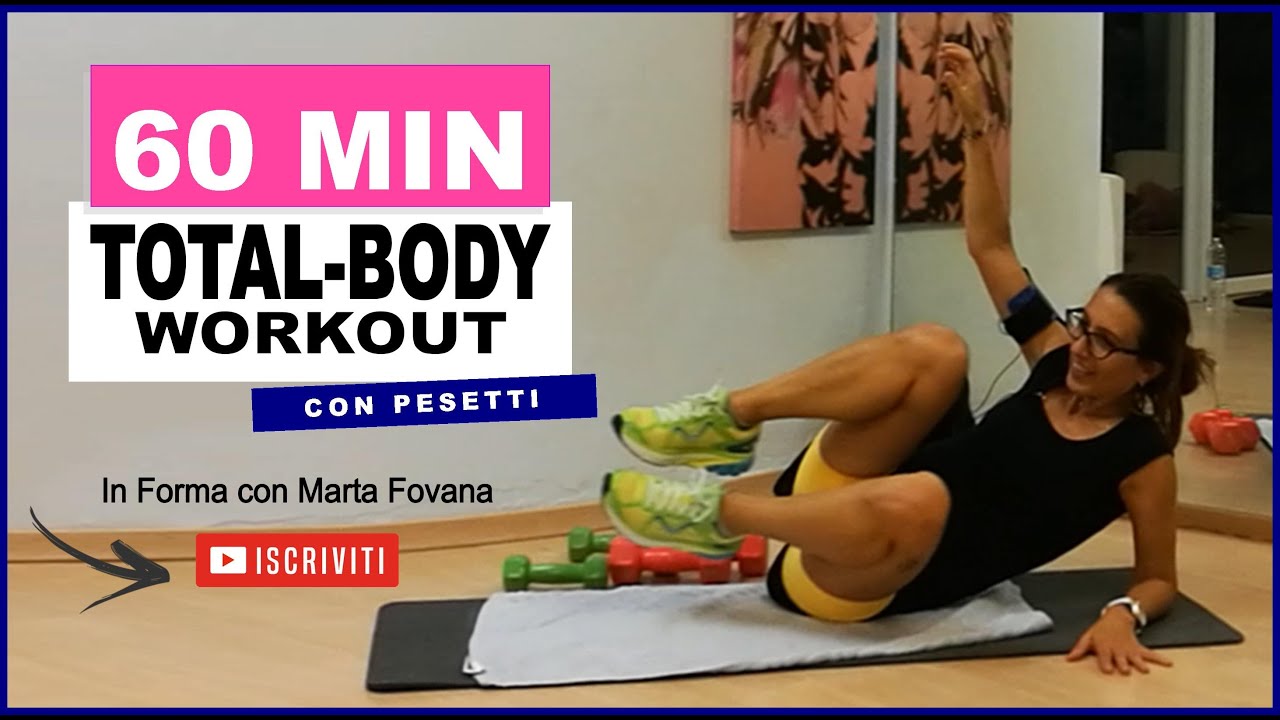 Ginnastica Total-Body con pesetti per Tonificare e Rassodare i muscoli - Lezione completa 06