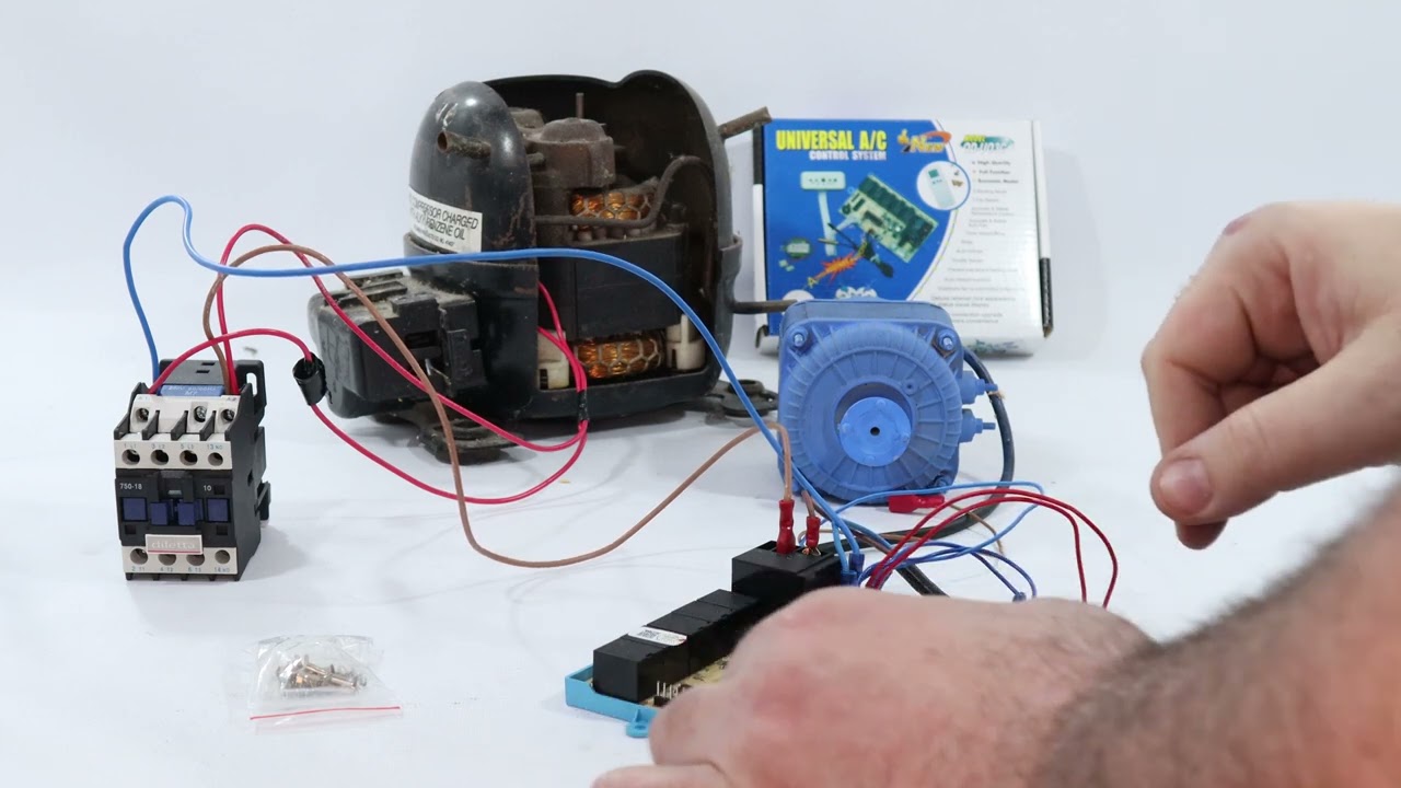 Como Conectar una Plaqueta Universal de Aire Acondicionado por Relay QD-U03+ Unboxing Clase practica