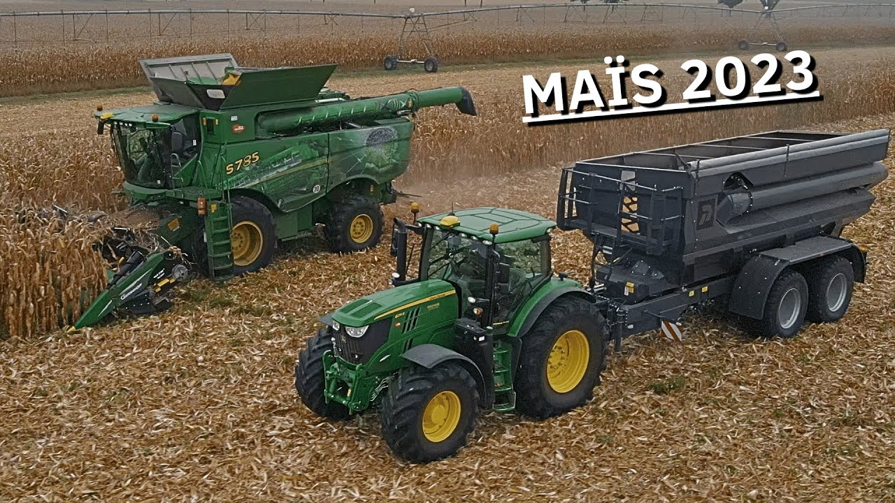 🌽 MAÏS GRAIN 2023 | JOHN DEERE S785 | NEW PERARD INTERBENNE 30 & 6R215 😱🤩 !