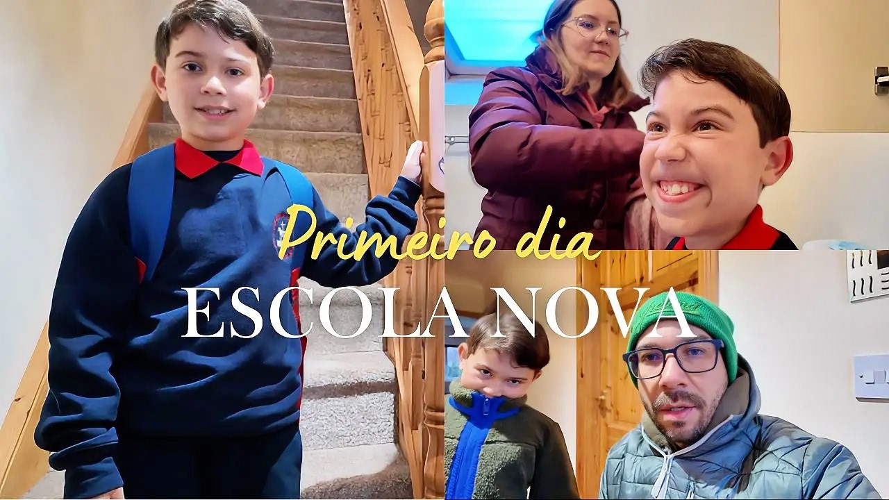 Como Foi o Primeiro Dia do João na Escola Nova? 🎒