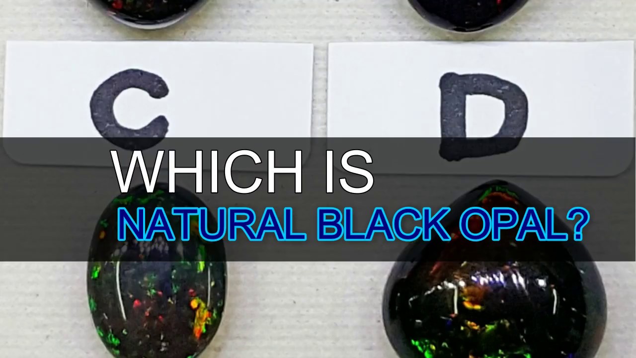Which is Natural Australian Black Opal?