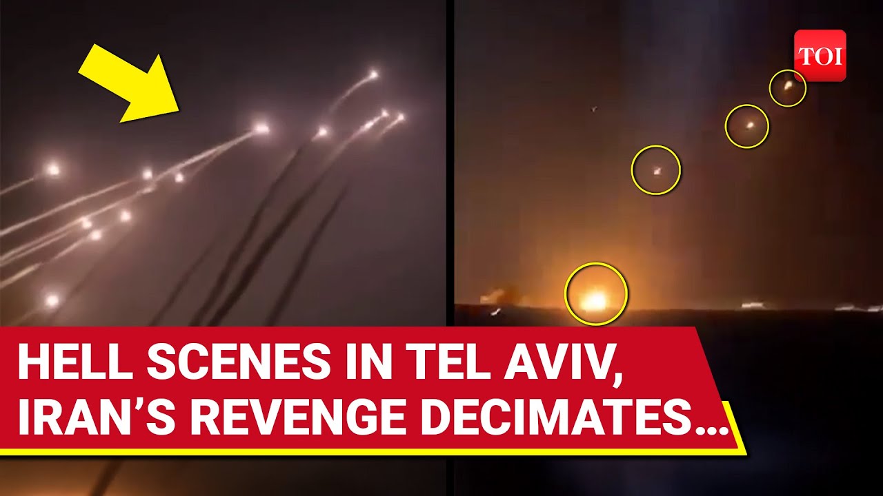 HELLSCAPE Tel Aviv! Iran’s Terrifying Attack Quakes Israeli City; IDF ‘Fails’ To Intercept Missiles