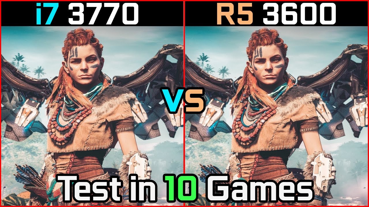 Core i7 3770 vs Ryzen 5 3600 Test in 10 Games - Ryzen Intel Comparison in 2020