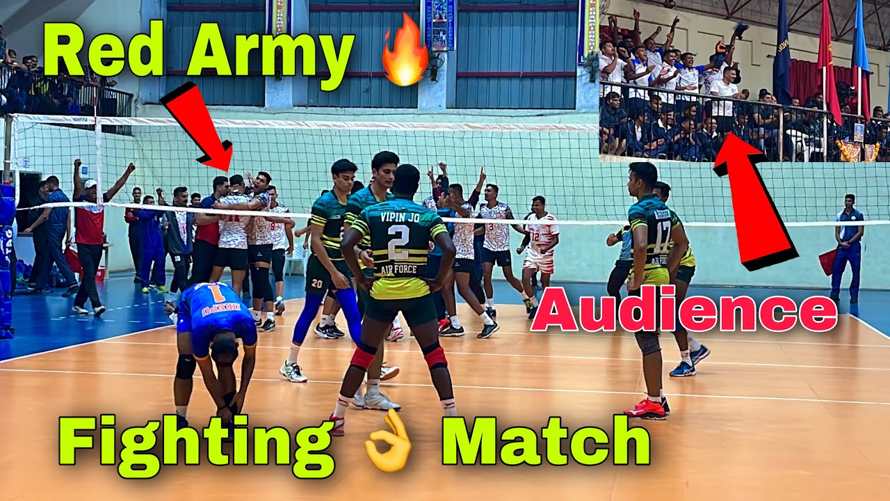Fighting 😱 Match |💥 Red Army Vs Air Force 💥 Audience Support 👌 Services Championship