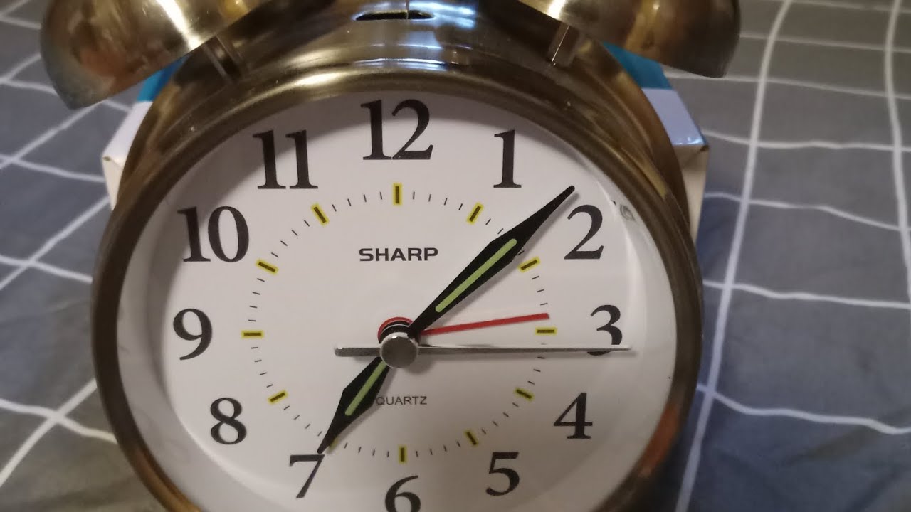 Sharp Twin Bell alarm clock- review