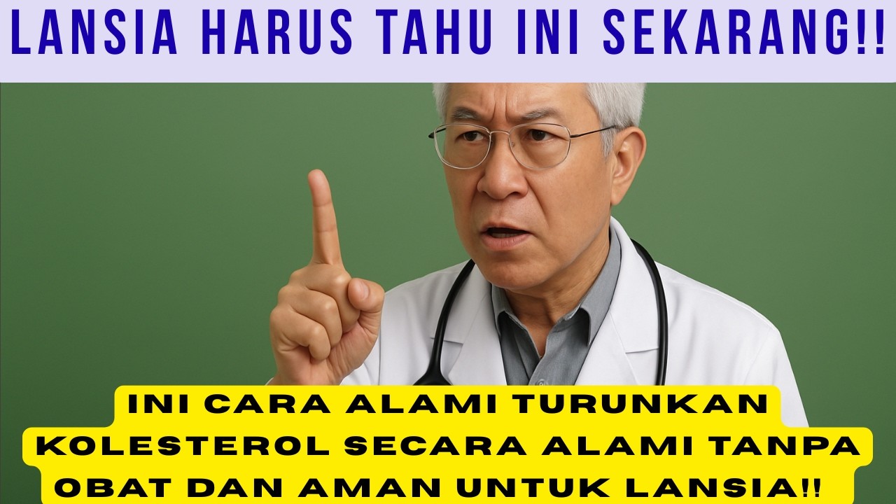 LANSIA HARUS TAHU!!! Kolesterol Silent Killer yang Sering Diabaikan