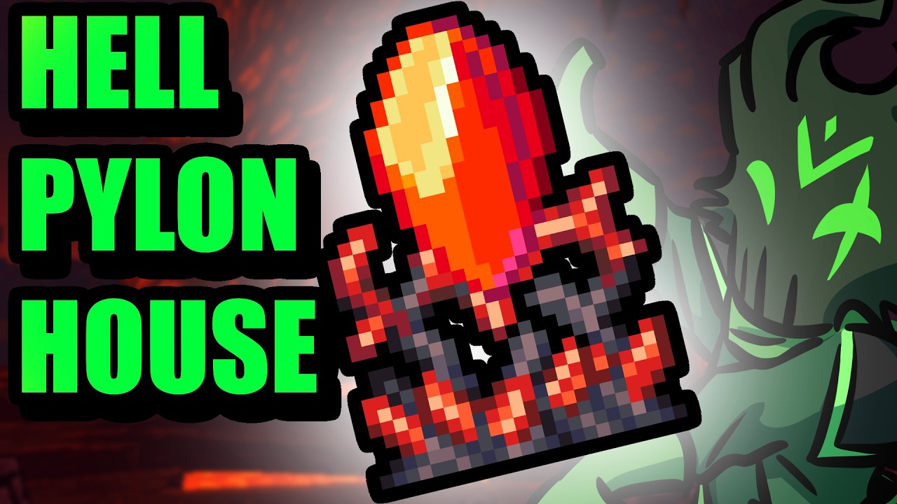 Building a house for the NEW Underworld Pylon! | Terraria 1.4.5