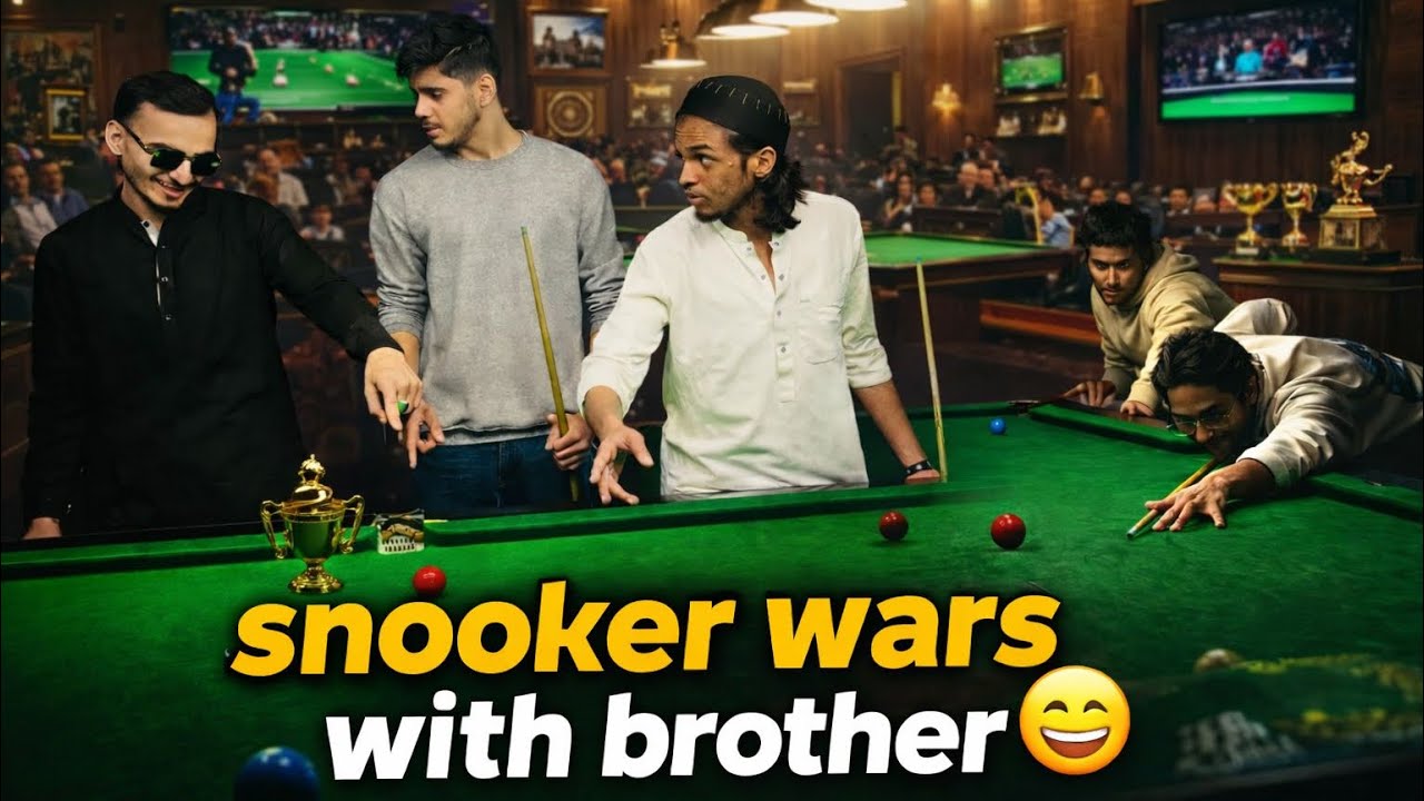 Snooker Wars with brother😃Kisne di puri payment😱