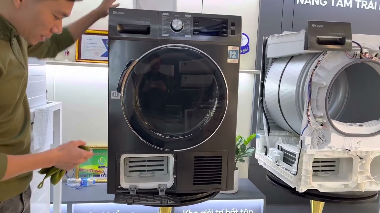Hướng dẫn vệ sinh và bảo dưỡng máy sấy ngưng tụ Casper