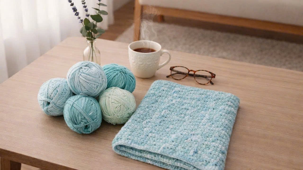 EASY CROCHET LEAF SPIKE STITCH 🌿 3D TEXTURE TUTORIAL FOR BLANKETS & SCARVES!