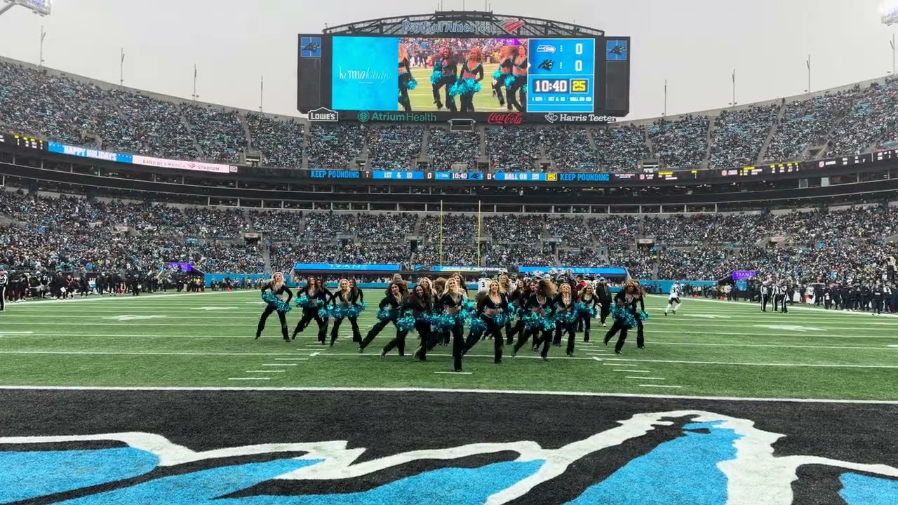 Carolina Panthers Cheerleaders - TopCats- I feel Good 