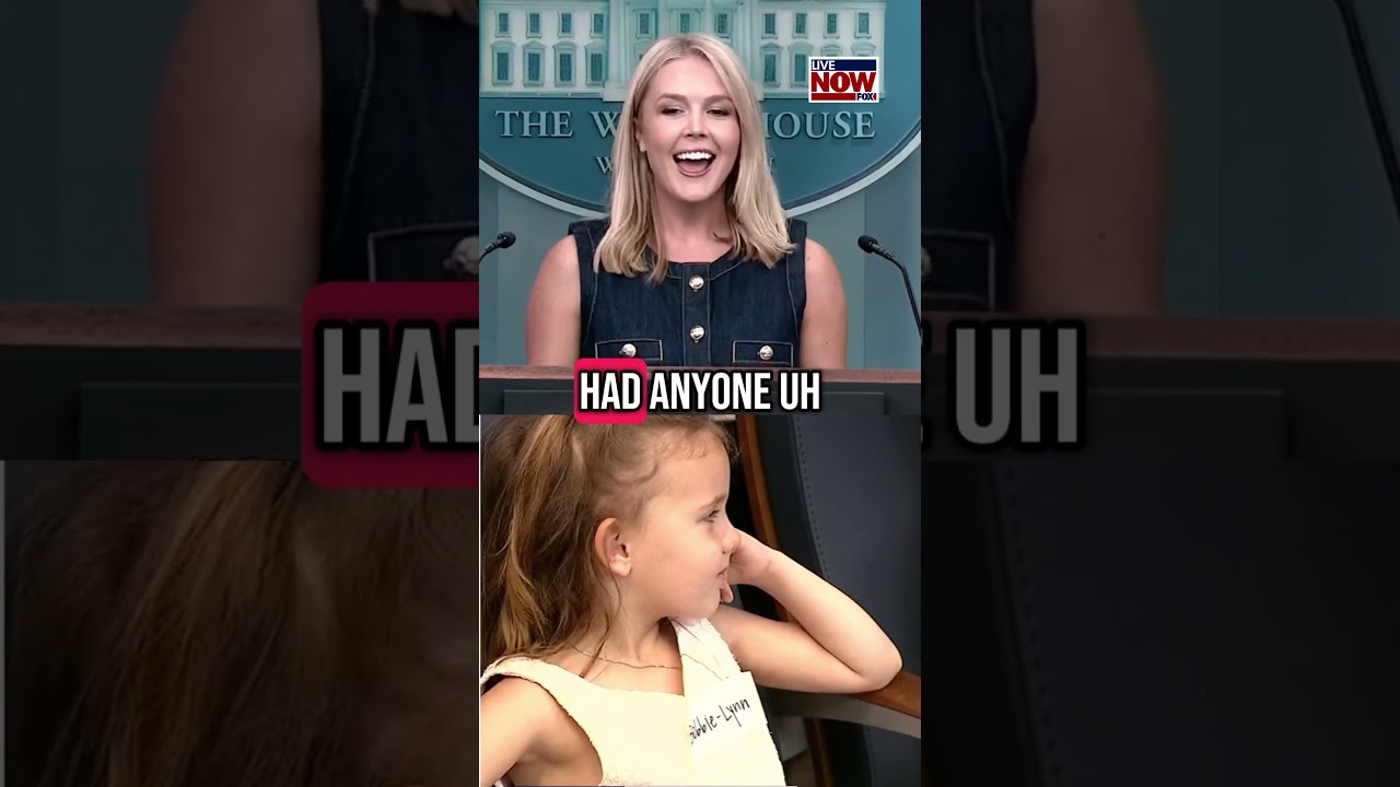 White House press secretary briefing with reporters&rsquo; children