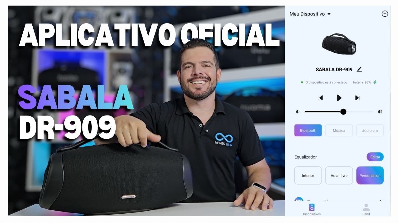 Mudou de Patamar! Como Atualizar a SABALA DR-909 e Melhorar o Som com o App Oficial + Testes Áudio!
