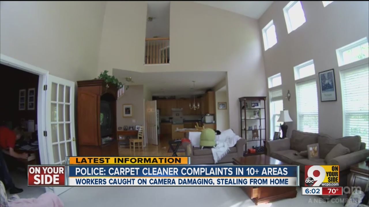Carpet cleaners caught stealing from homes
