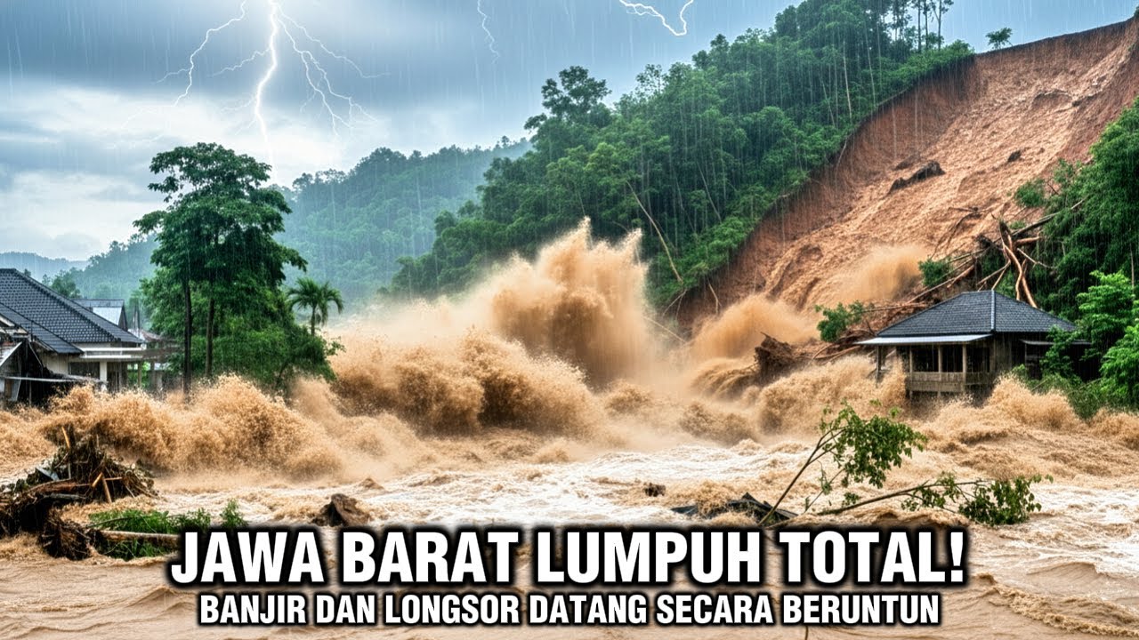 JAWA BARAT KEMBALI DITERJANG BANJIR | TANGGUL JEBOL, SUNGAI MELUAP, BANYAK KORBAN TERDAMPAK