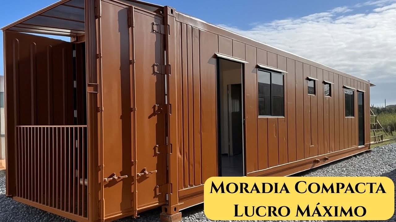 Kitnet Dupla de Container: Moradia Compacta + Lucro Máximo