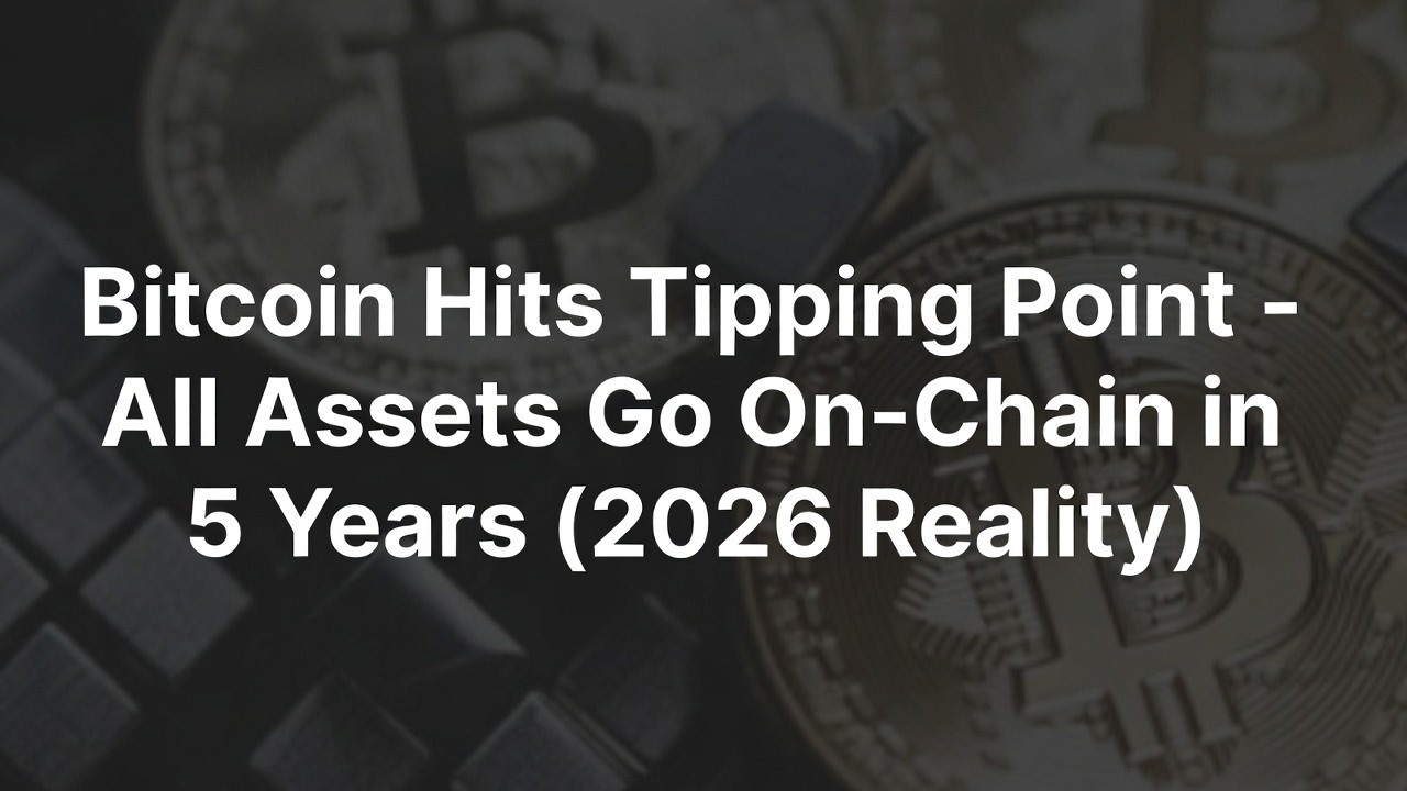 Bitcoin Experts Warn MASSIVE Shift to On-Chain Assets Happening NOW
