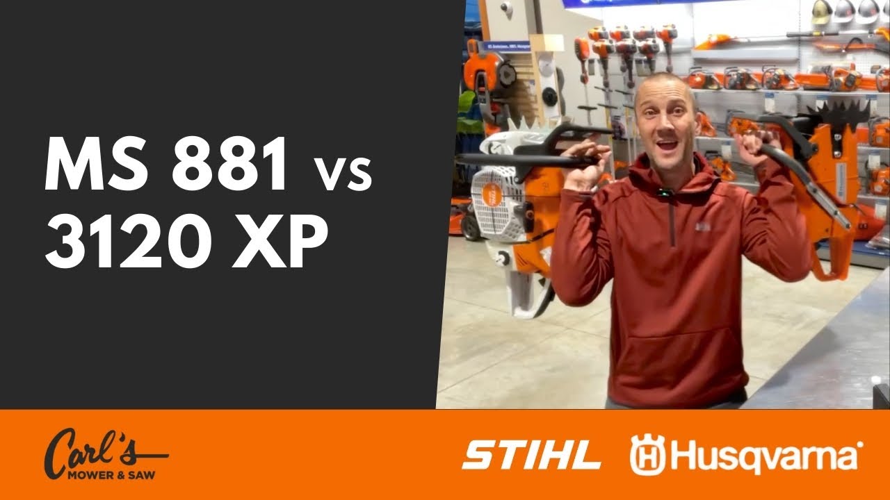 Сравнение бензопил: Husqvarna 3120 XP и STIHL MS 881