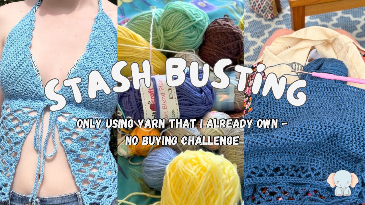 My Yarn Stash is Out of Control... So I&rsquo;m Using It vlog (Help) 😳| Ellielauracrochet