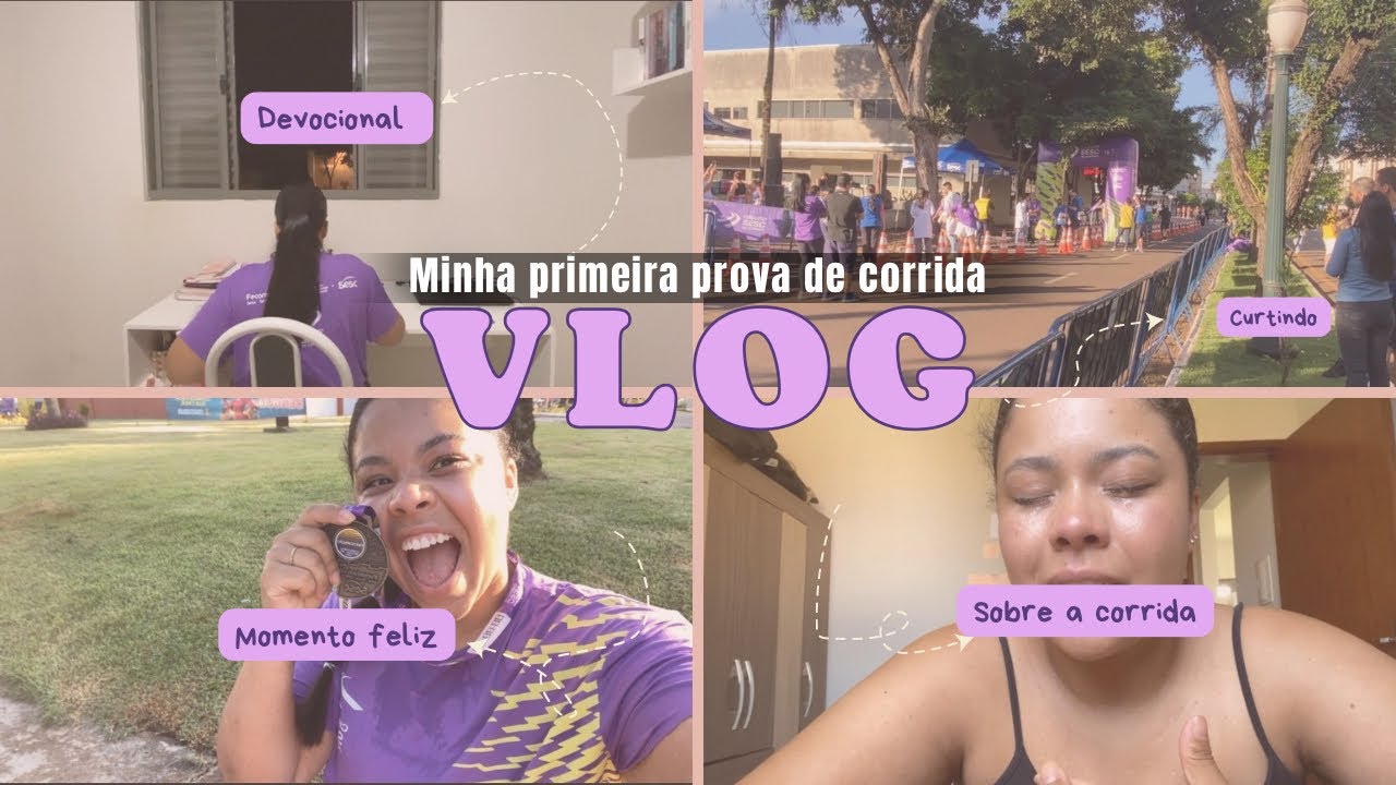 Minha Primeira Prova de Corrida 🏃🏽‍♀️✨🎀 (vlog real sobre medo, superação e fé)