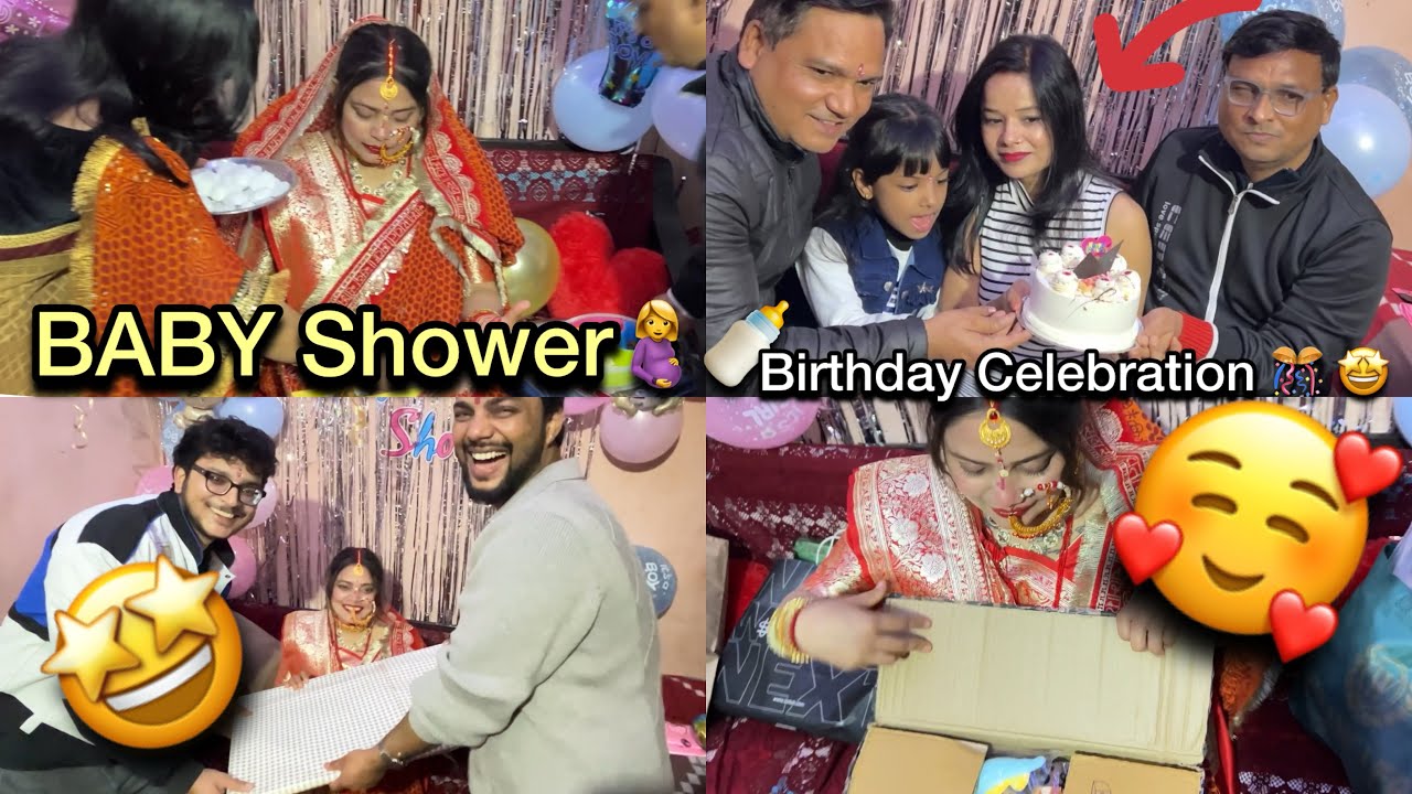 मामा ने की नेहा दी की “गोद भराई”🥹🧿|| मामी ka birthday or baby Shower🤗||dailyvlog@shellyvlogs733 