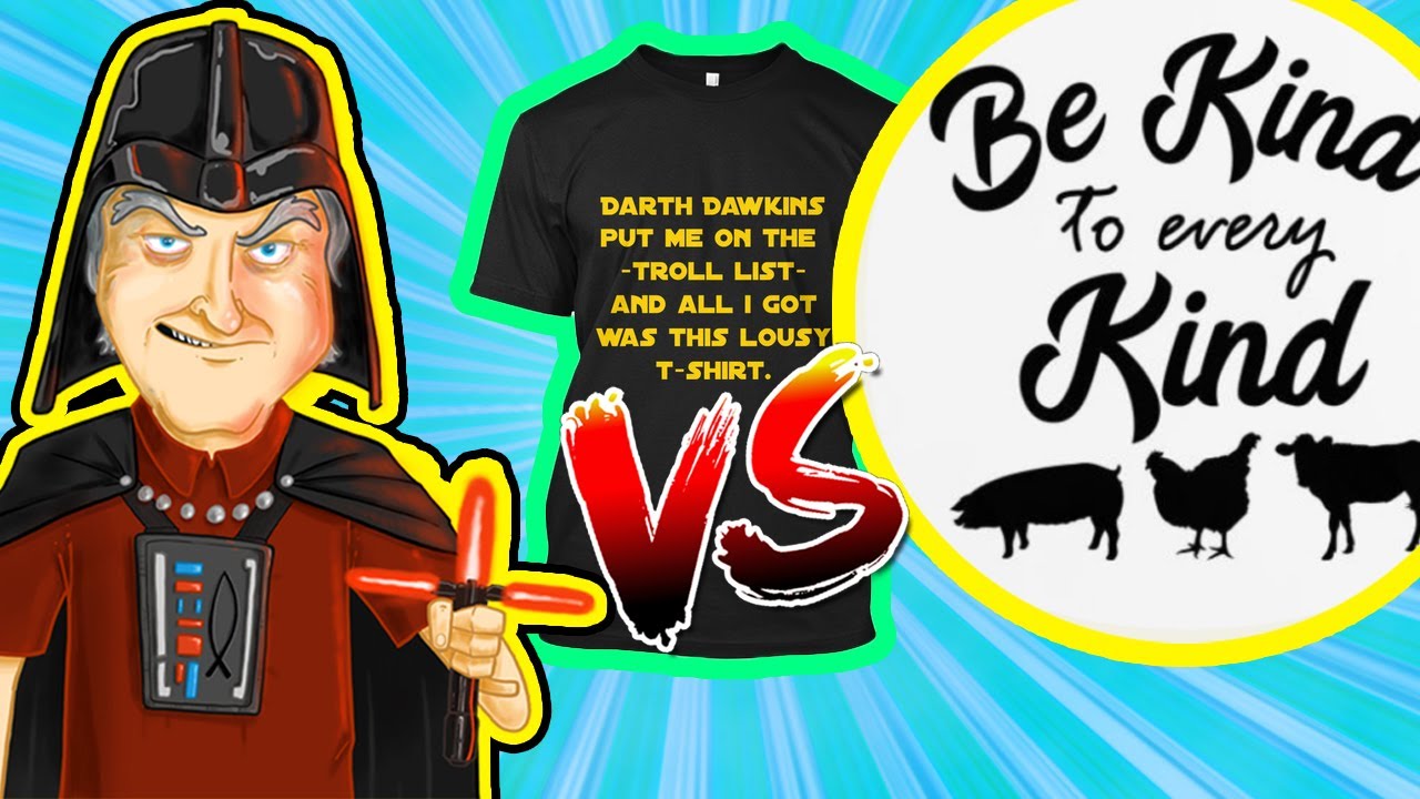 Darth Dawkins turns into a bumbling, fumbling mess vs Billy Martin (T-shirt winner)