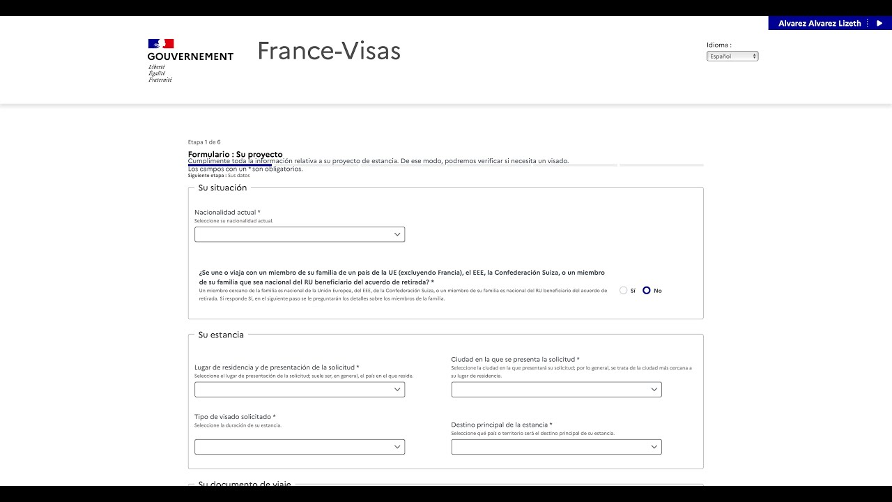 Completar Formulario CERFA en línea #visasfrancia #vvt #francevisas