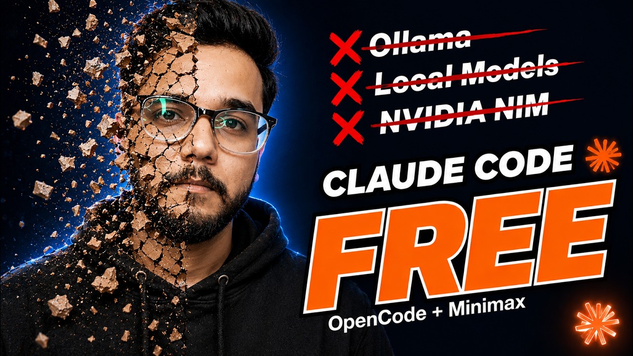Claude Code Free in VS Code 2026 - No Local Models No Subscription | OpenCode Zen + Minimax Setup