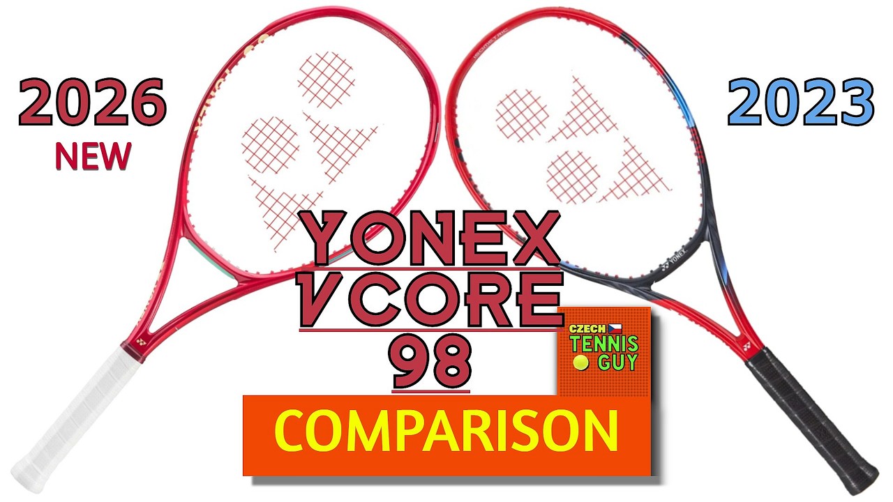 🎾 Сравнение теннисных ракеток Yonex Vcore 98 2026 (8-го поколения) и Yonex Vcore 98 2023 (7-го по...