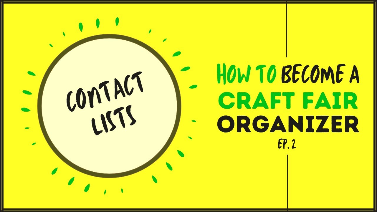 How to Build an Email Contact List as a Craft Fair Organizer
