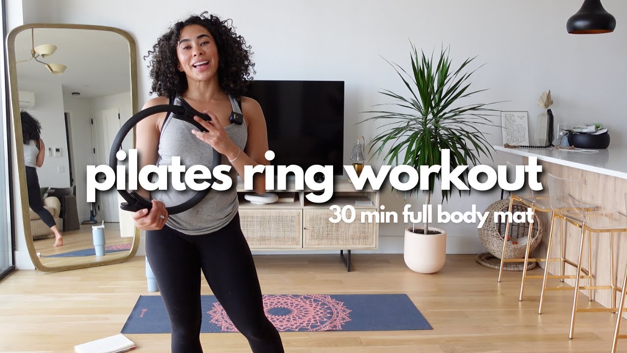 The BEST Pilates Ring Workout! 30 Min Pilates Mat Routine At-Home for Toned Abs and Legs