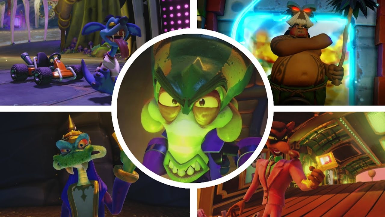 Crash Team Racing: Nitro Fueled - All Bosses + Ending