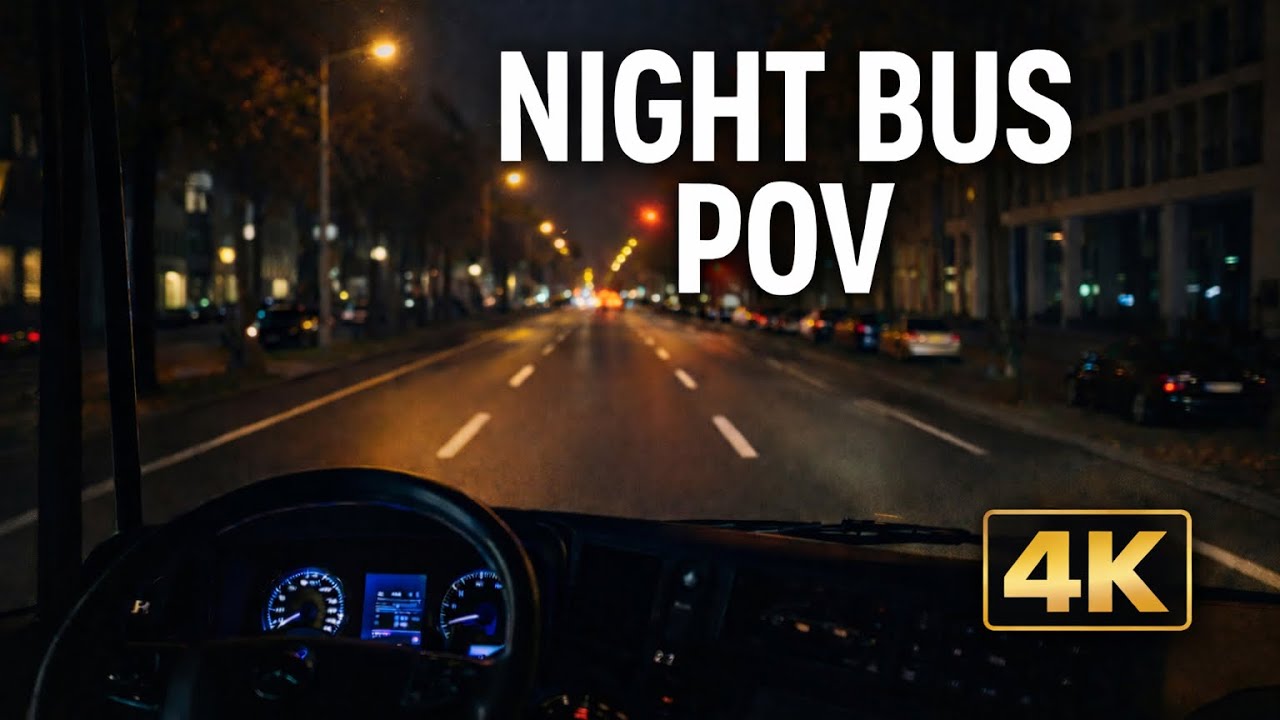 EPISODE 5 | Germany Night Bus Ride 🌙🚍 | Mercedes-Benz Citaro POV in 4K