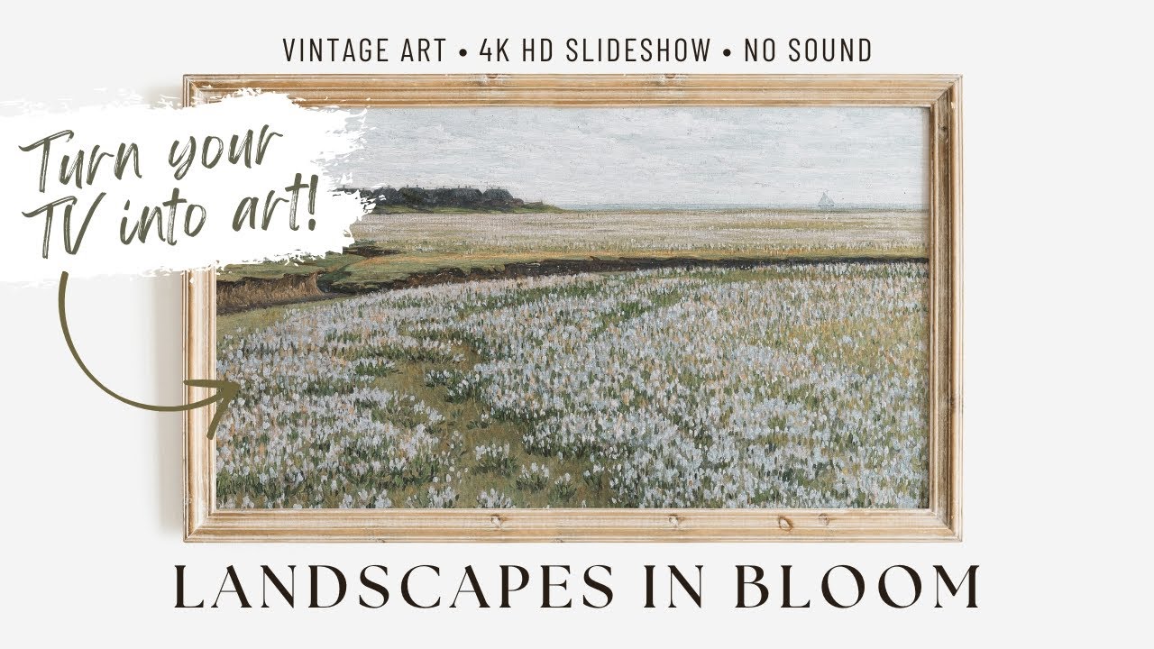Beautiful Spring Landscapes | Vintage Art Slideshow for Your TV | 4K HD #Art #Screensaver - NO SOUND