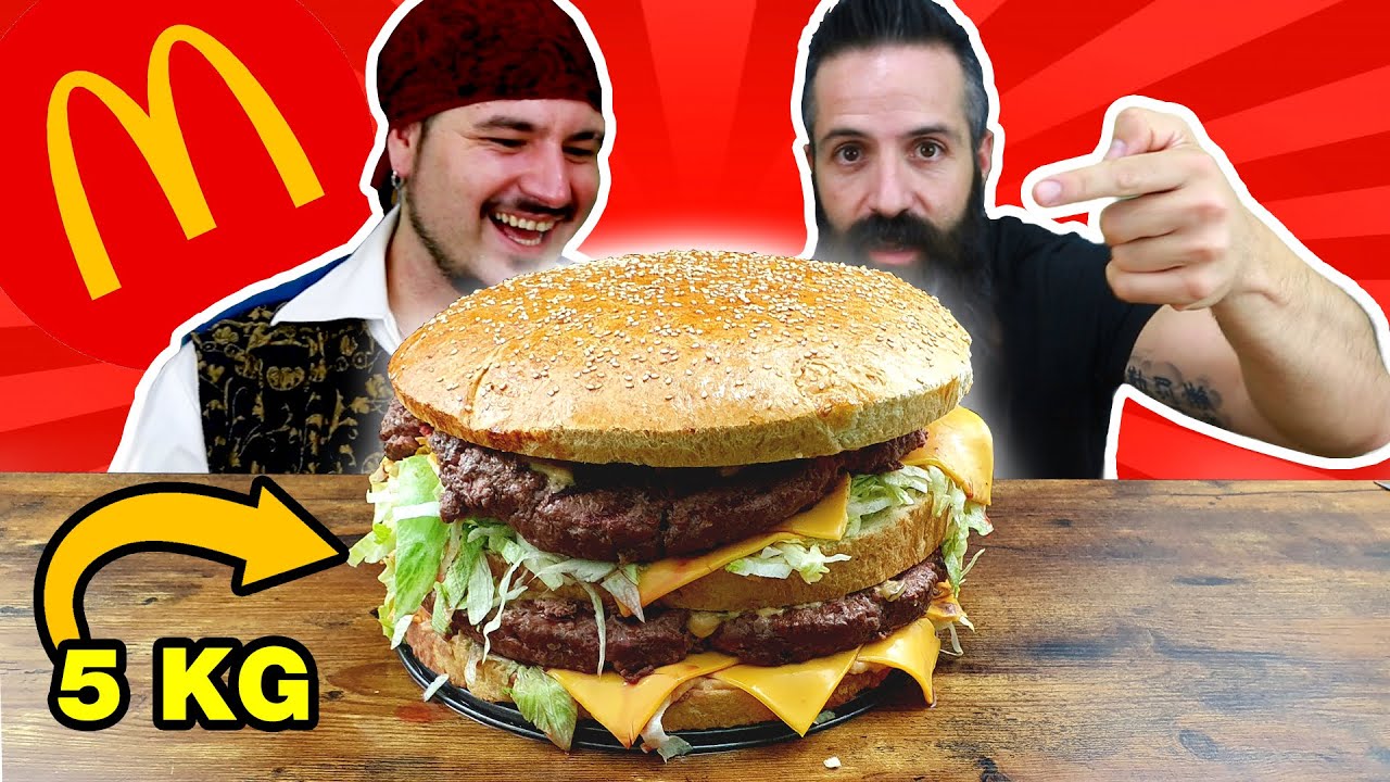BIG MAC de 5kg estilo MCDONAL´S | Si PIERDO me como un HABANERO ENTERO | El Pirata VS Joe Burger